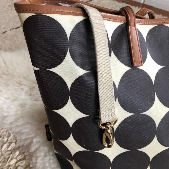 Dwell Studio Dots Chocolate Madison Diaper Bag - Picture 13 of 16